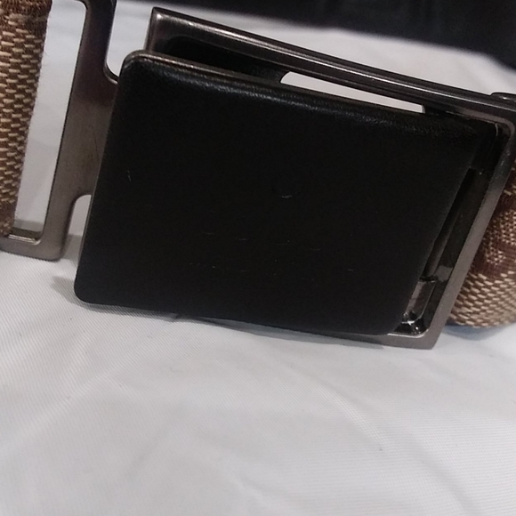 Gucci tan logo belt/ interlock buckle - Picture 2 of 7